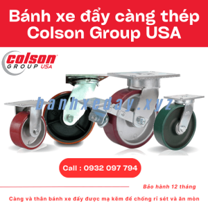 Bánh xe đẩy càng thép